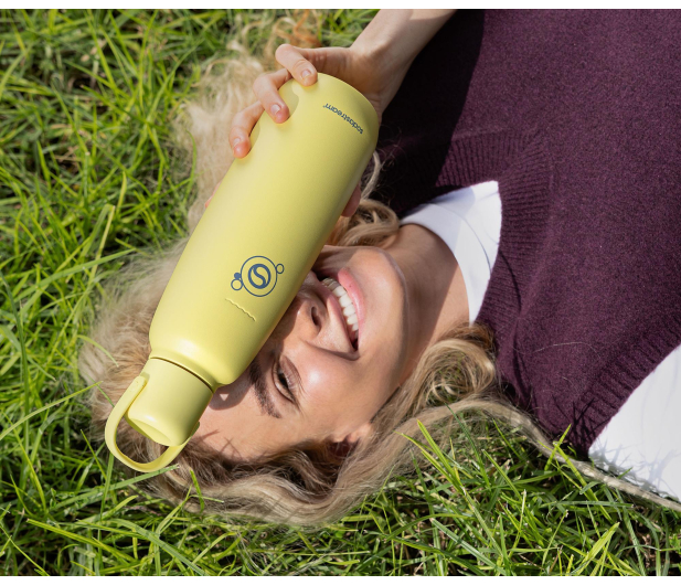 SodaStream Butelka termiczna Fizz&Go w kolorze żółtym 0,9l - 1533420 - zdjęcie 3